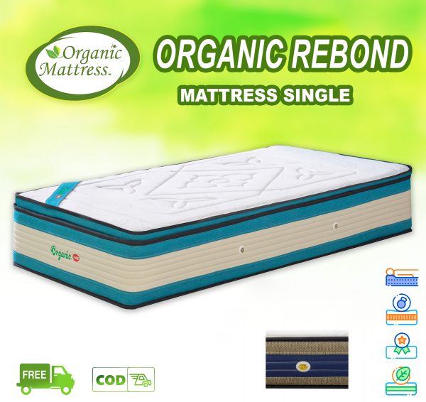 ORGANIC REBOND MATTRESS SINGLE