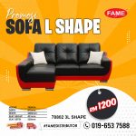 L-Shape Sofa 78802 3 Seater