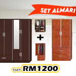 Set Almari Wardrobe