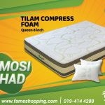 TILAM COMPRESS FOAM FREE 2 BANTAL (Queen 8 Inch)